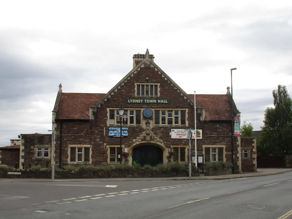 Lydney Town Hall, the local landmark of GL15