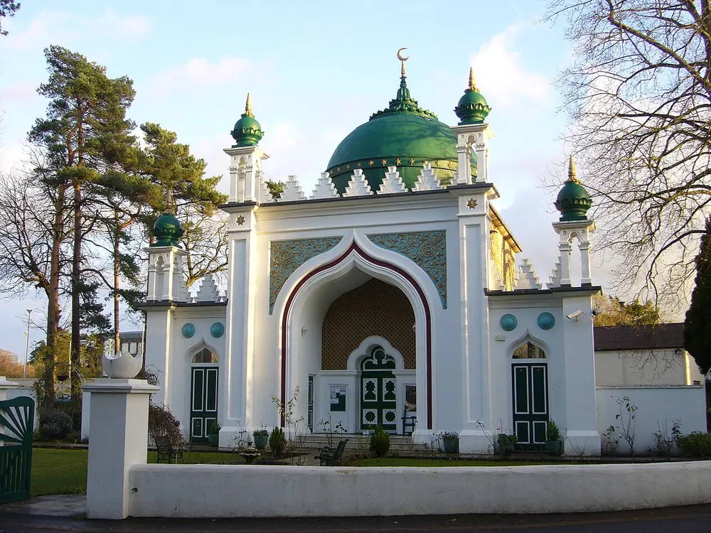 Shah Jahan Mosque, Woking, the local landmark of GU22