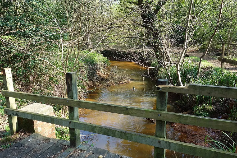 Riverside Walk, Virginia Water, the local landmark of GU25