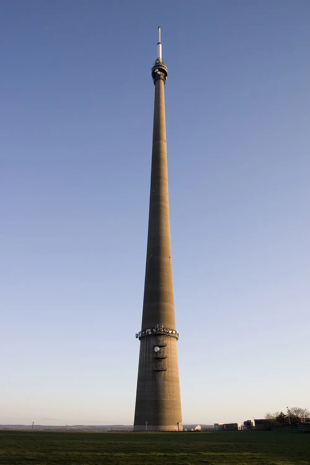 Emley Moor transmitting station, the local landmark of HD8