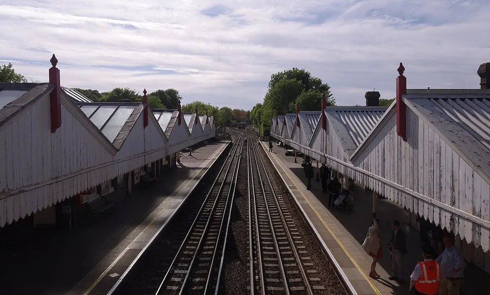 Amersham station, the local landmark of HP6
