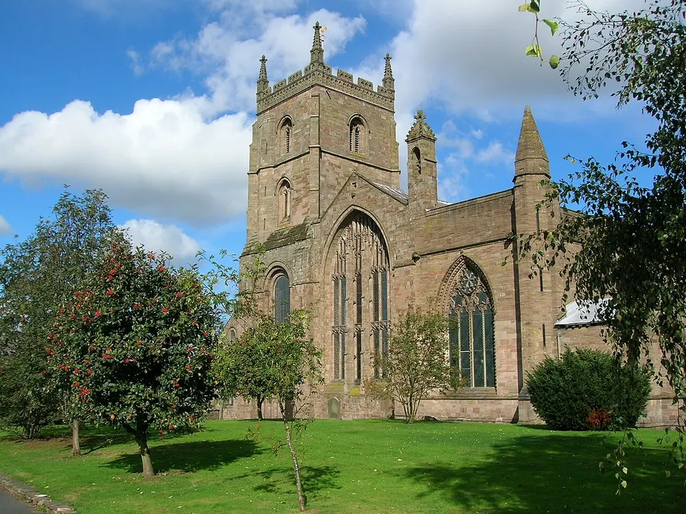 Priory Church, Leominster, the local landmark of HR6