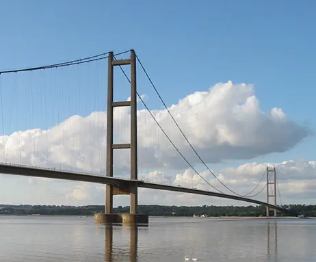 Humber Bridge, the local landmark of HU13