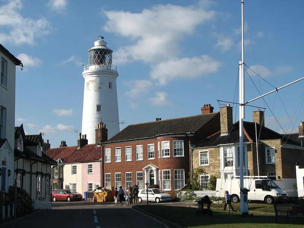 Southwold Lighthouse, the local landmark of IP18