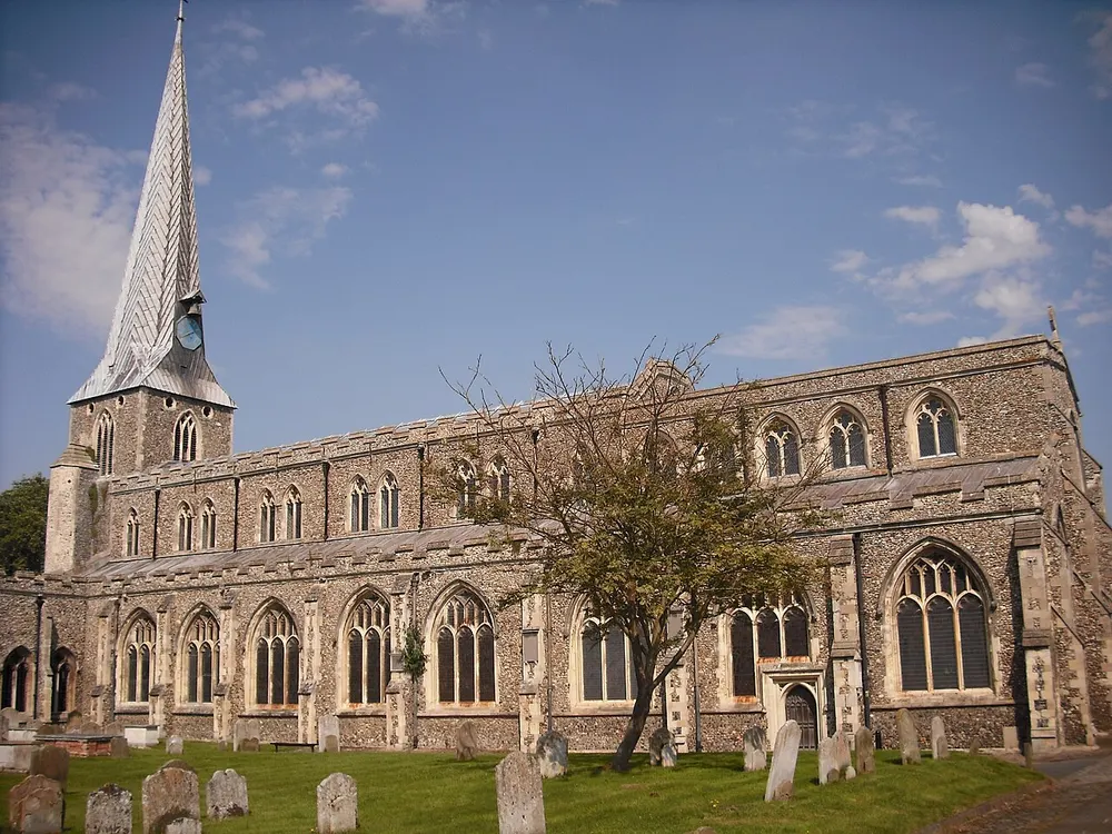 St Mary's Church, Hadleigh, the local landmark of IP7