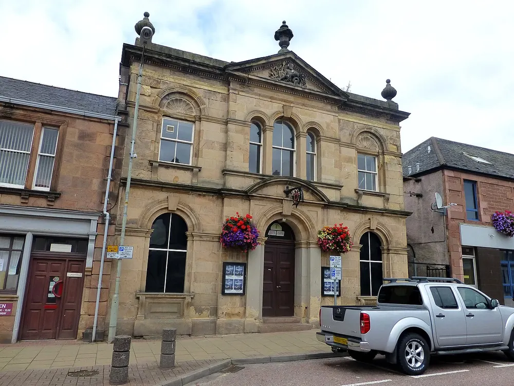 Invergordon Town Hall, the local landmark of IV18
