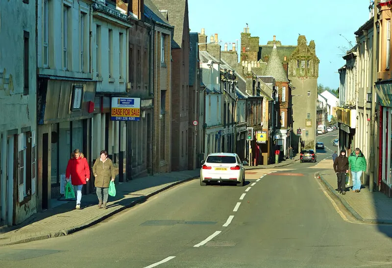 Maybole Town Hall, the local landmark of KA19