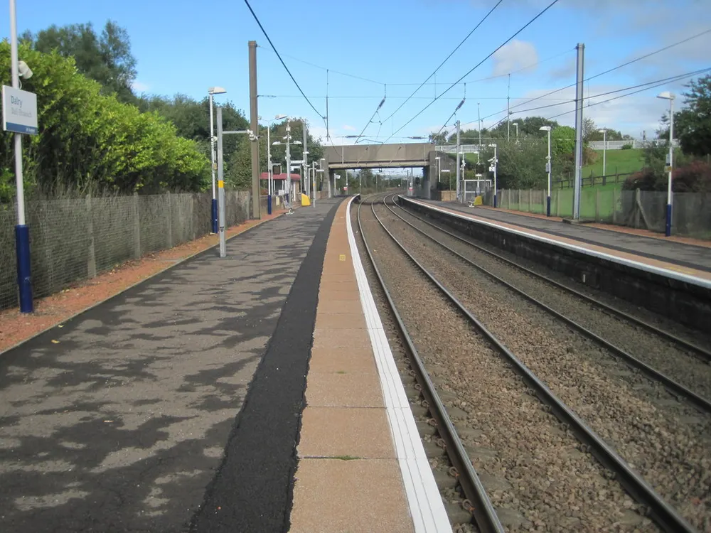 Dalry railway station, the local landmark of KA24