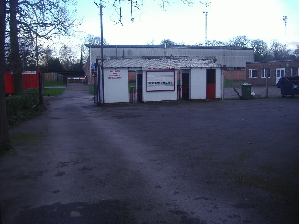 Stompond Lane Sports Ground, the local landmark of KT12