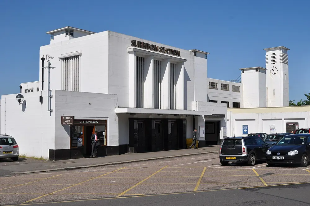 Surbiton railway station, the local landmark of KT6