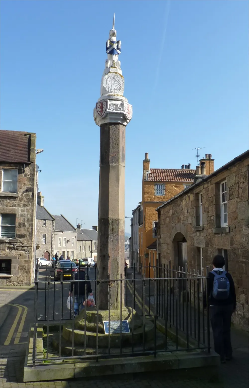 Inverkeithing Mercat Cross, the local landmark of KY11