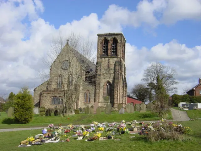 St Nicholas Church, Whiston, the local landmark of L35