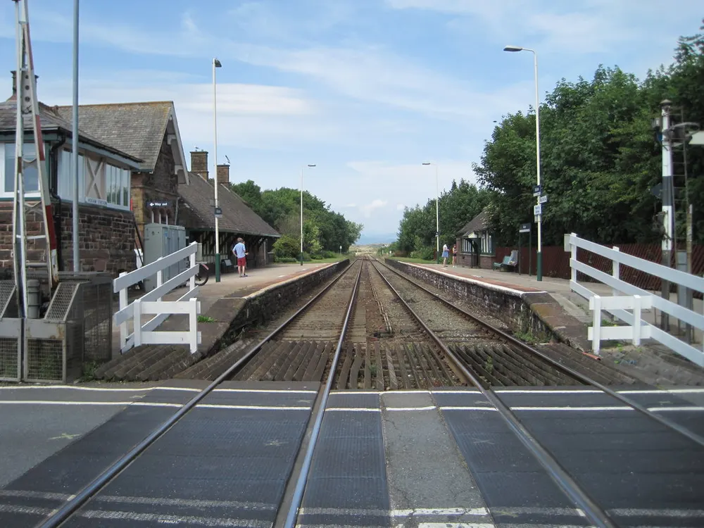 Askam railway station, the local landmark of LA16