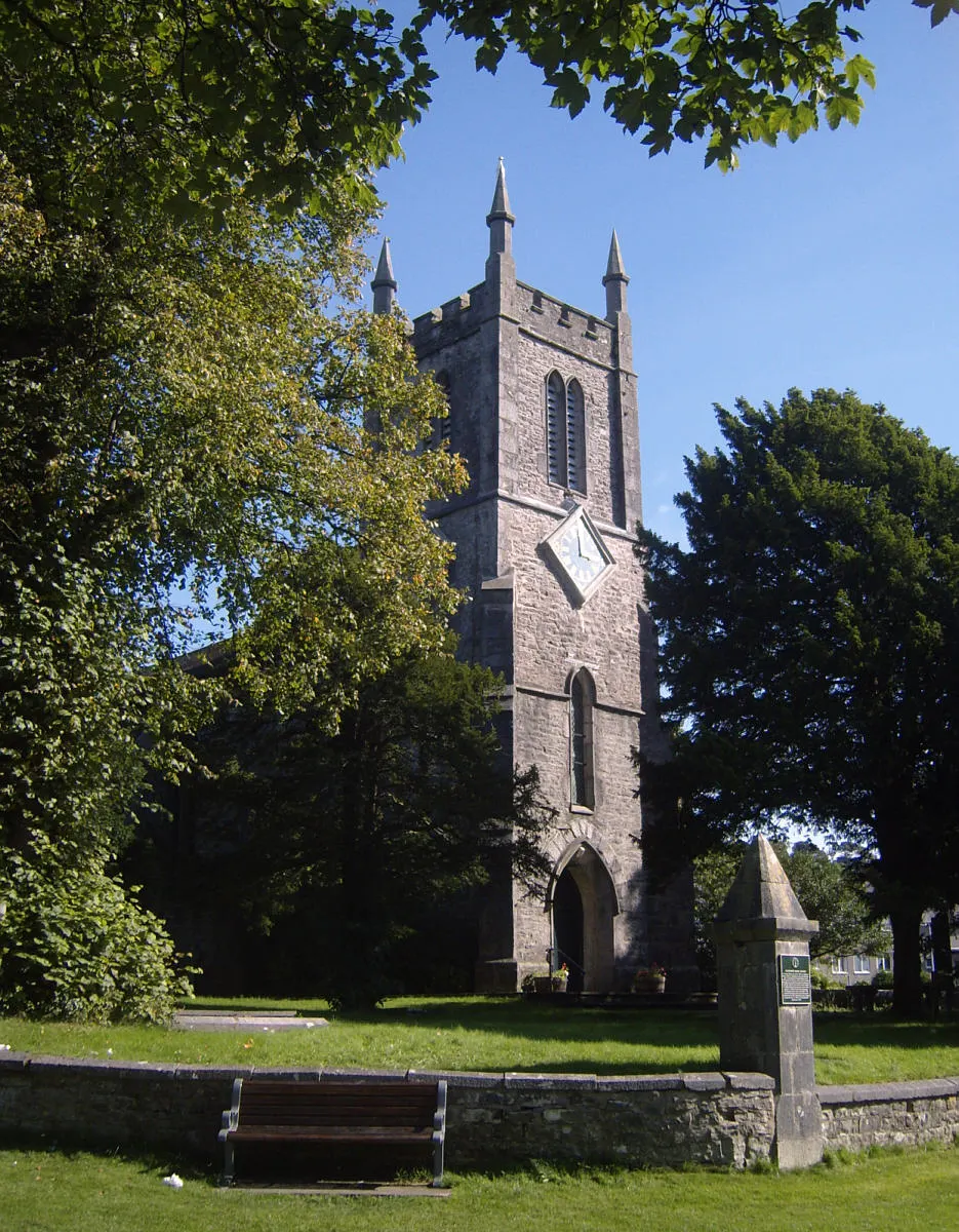 St Thomas' Church, Milnthorpe, the local landmark of LA7