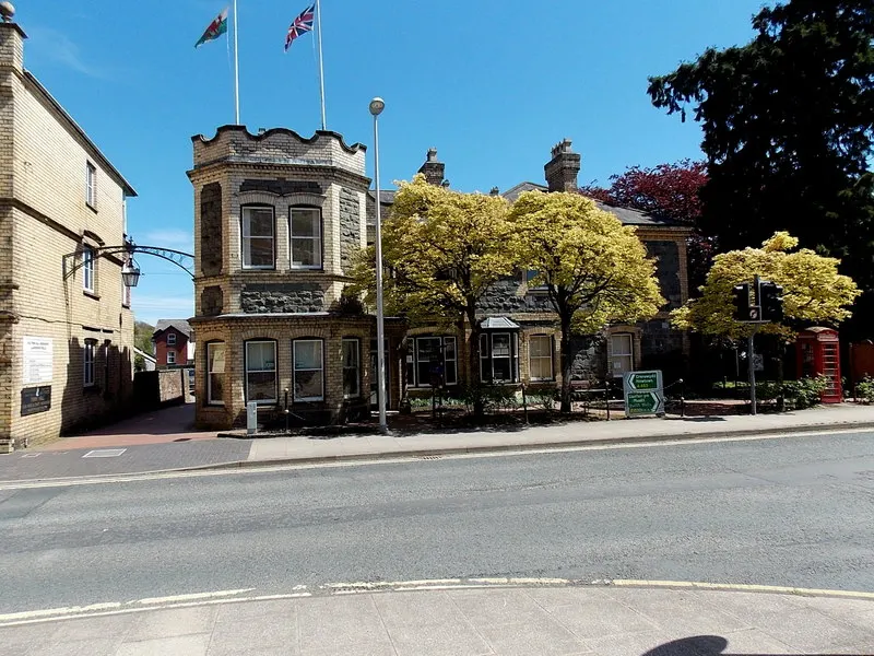 Old Town Hall, Llandrindod Wells, the local landmark of LD1