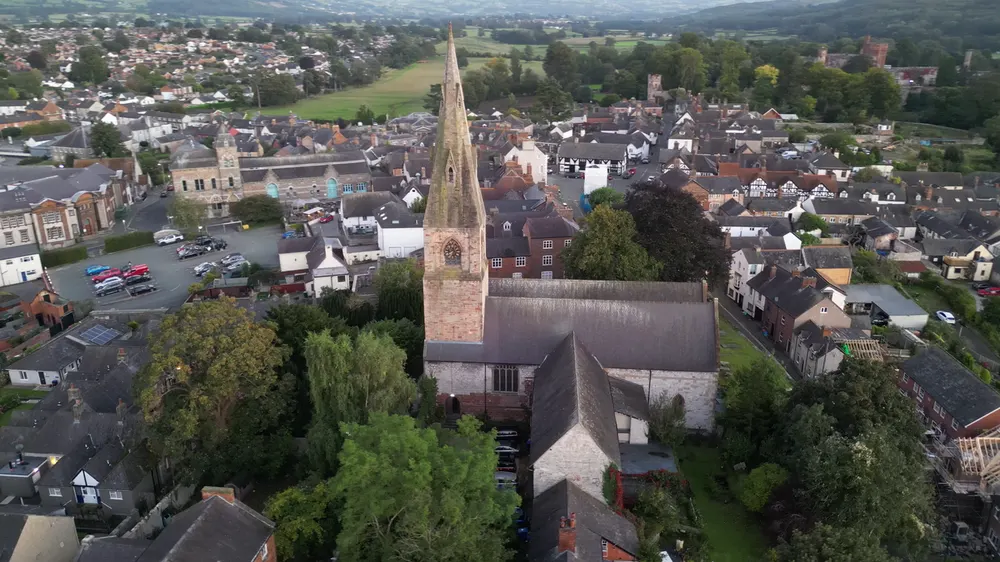 St Peter's Church, Ruthin, the local landmark of LL15