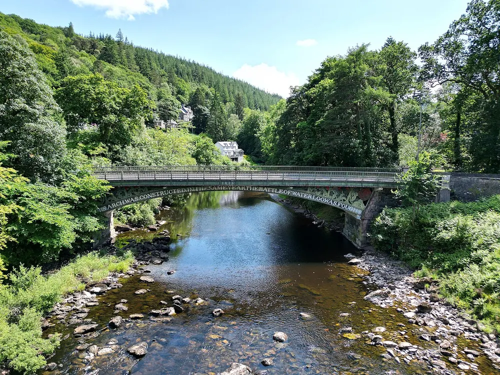 Waterloo Bridge, Betws-y-Coed, the local landmark of LL24