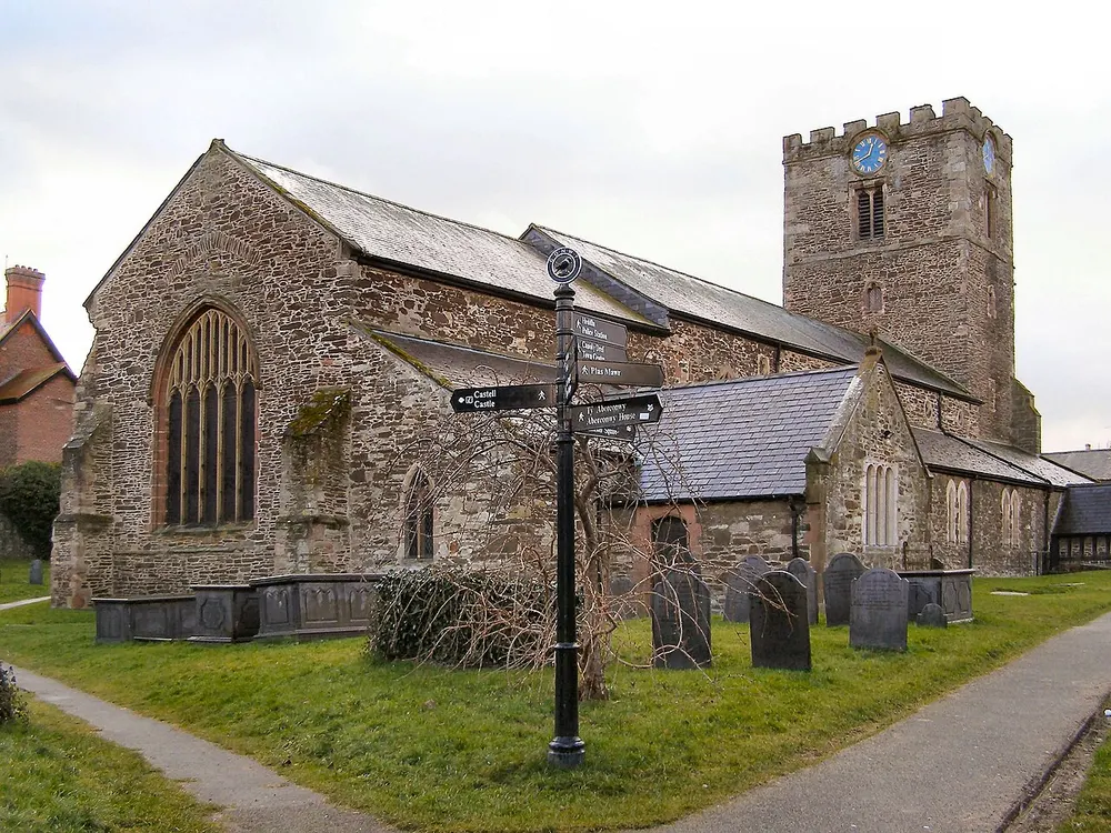 St Mary and All Saints' Church, Conwy, the local landmark of LL32