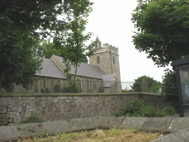 St Mary's Church, Llannerch-y-medd, the local landmark of LL71