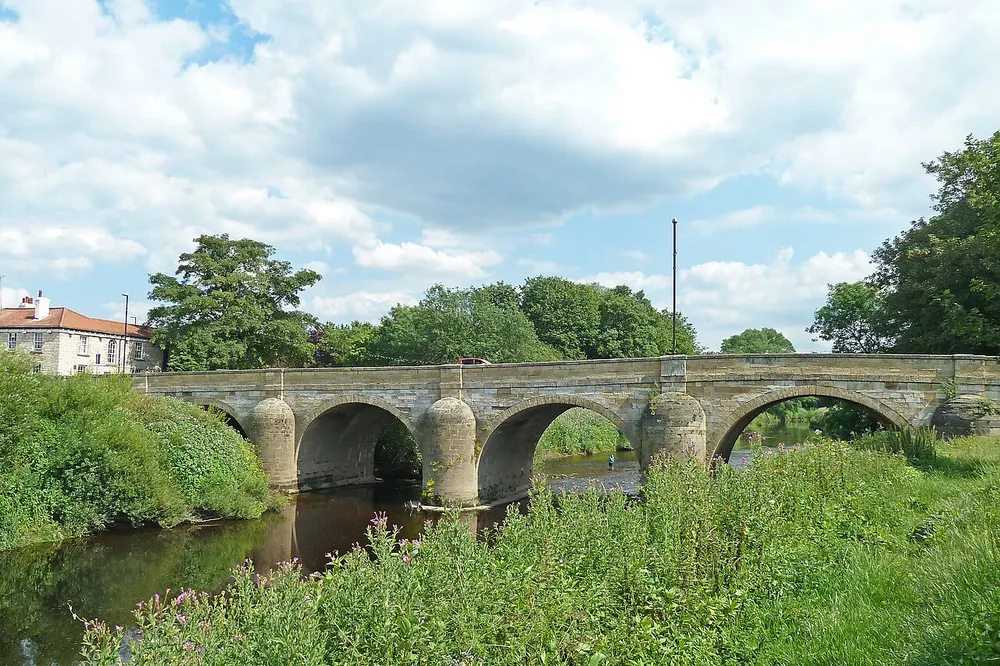 Tadcaster Bridge, the local landmark of LS24