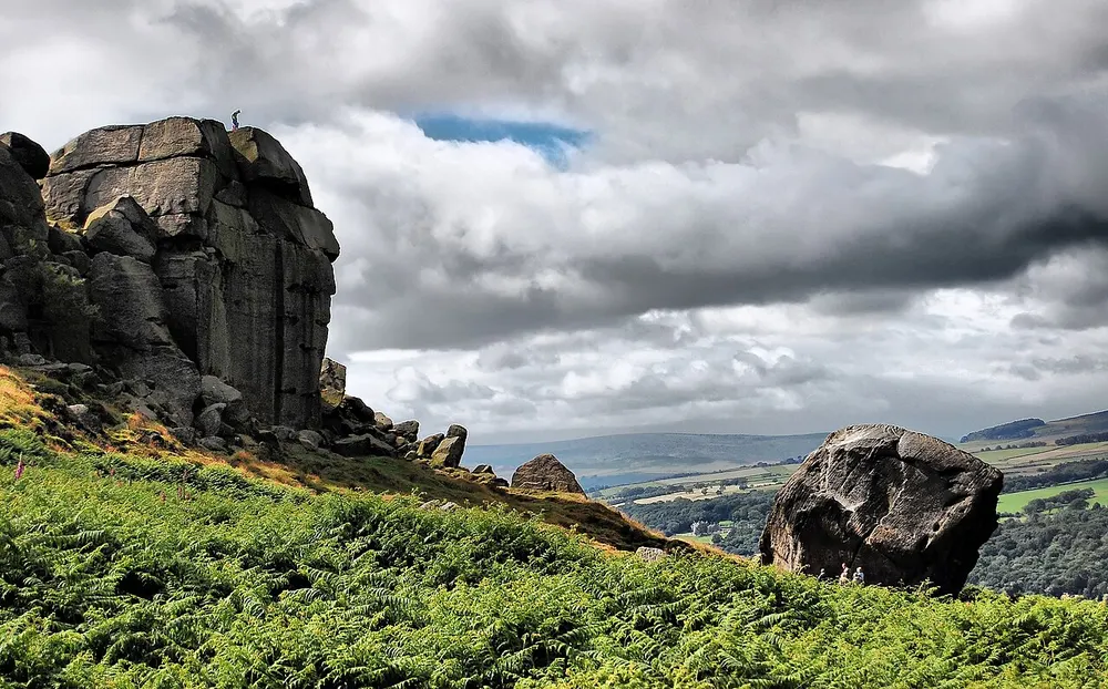 Ilkley Moor, the local landmark of LS29