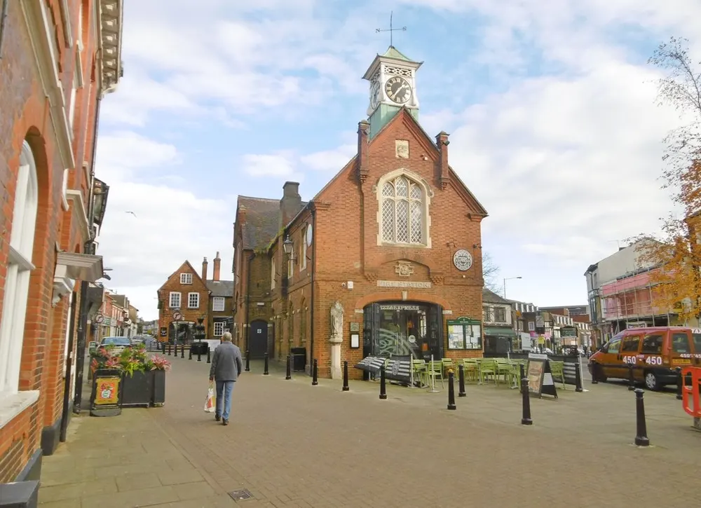 Old Town Hall, Leighton Buzzard, the local landmark of LU7