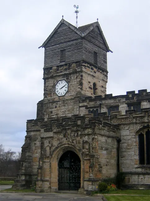 St Leonard's Church, Middleton, the local landmark of M24