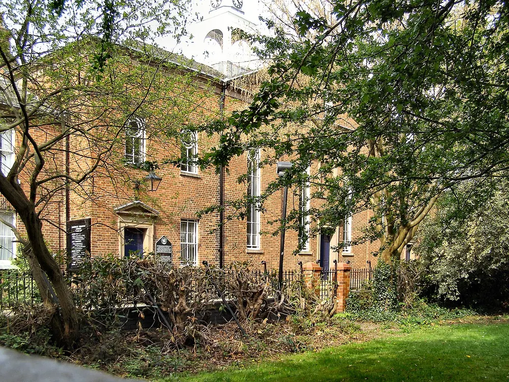 Fairfield Moravian Church, the local landmark of M43
