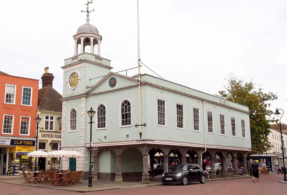 Faversham Guildhall, the local landmark of ME13