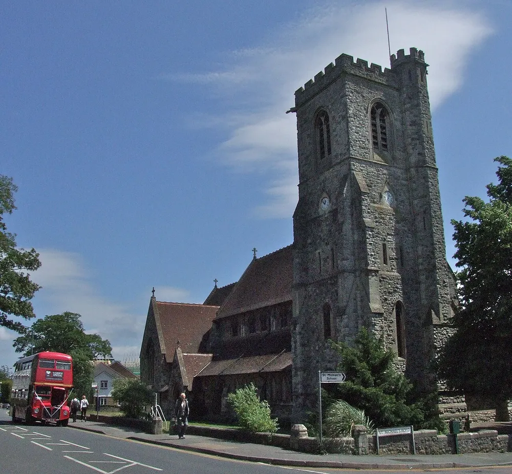 St Michael and All Angels Church, Maidstone, the local landmark of ME16