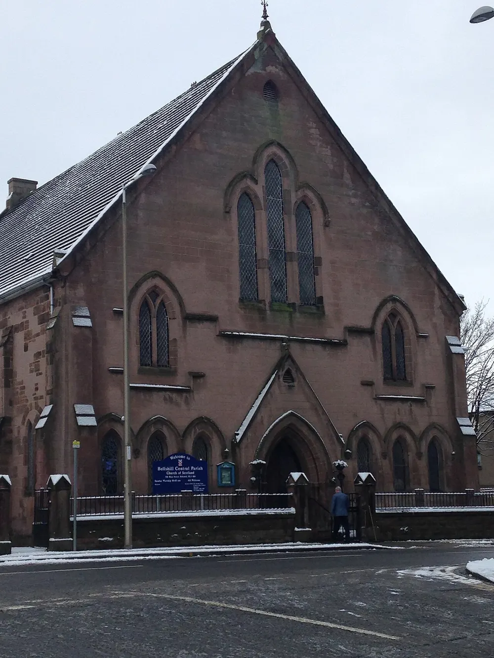 Bellshill Central Parish church, the local landmark of ML4