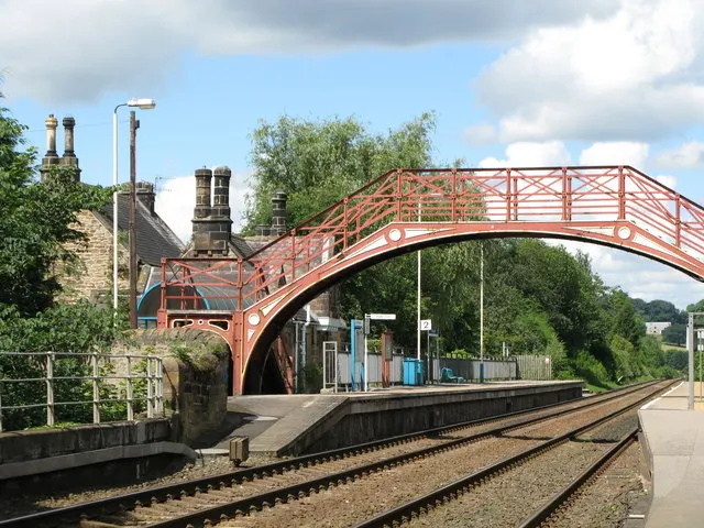 Riding Mill railway station, the local landmark of NE44