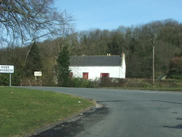 Sheepwash, Northumberland, the local landmark of NE62