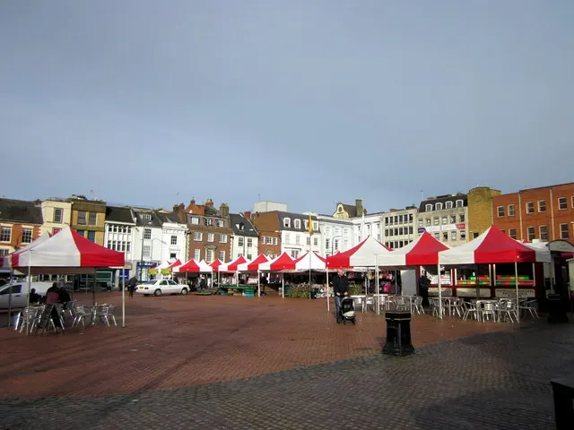 Northampton Market Square, the local landmark of NN1