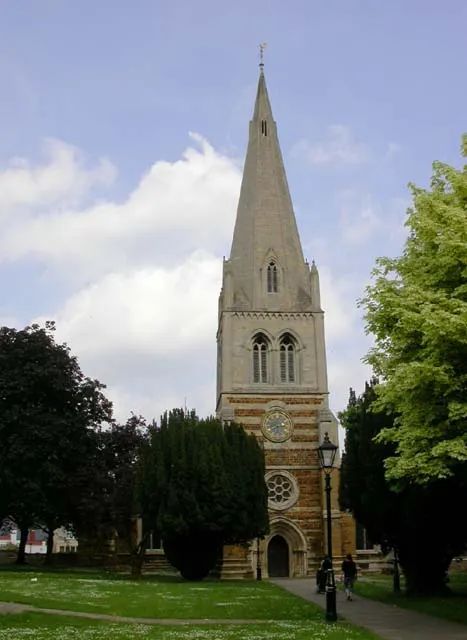 All Hallows Church, Wellingborough, the local landmark of NN8