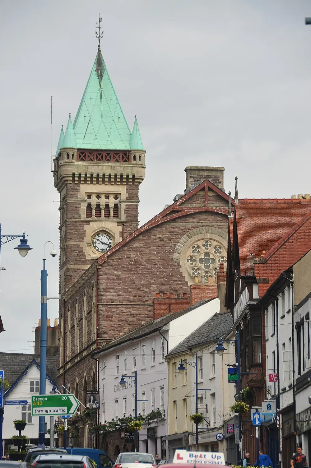 Abergavenny Town Hall, the local landmark of NP7