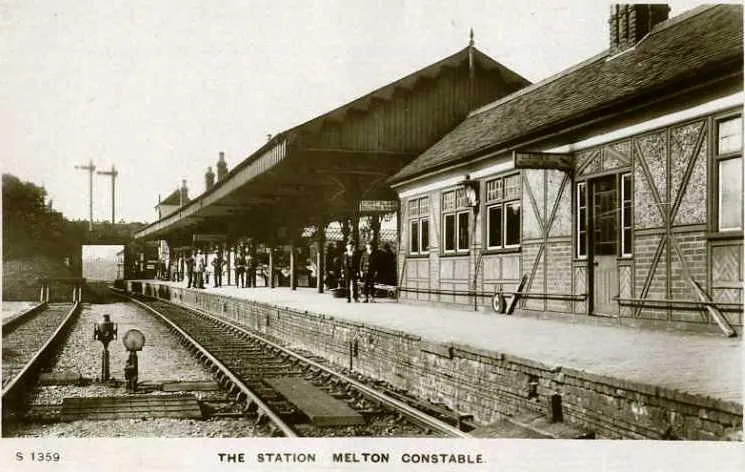 Melton Constable railway station, the local landmark of NR24