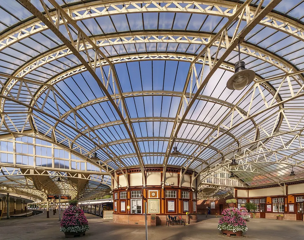 Wemyss Bay railway station, the local landmark of PA18