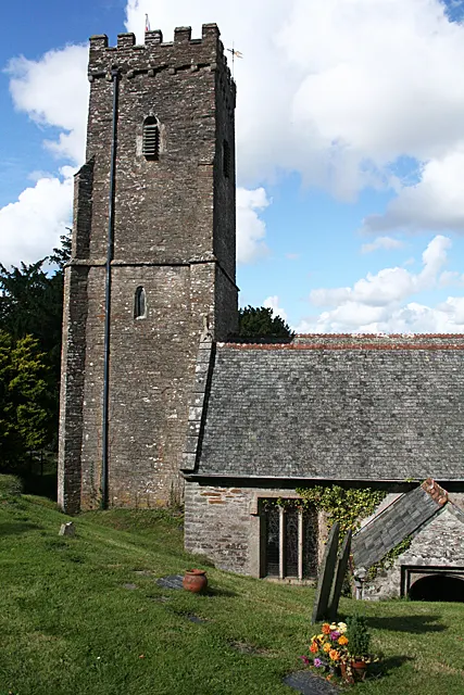 Church of St James, Antony, the local landmark of PL11