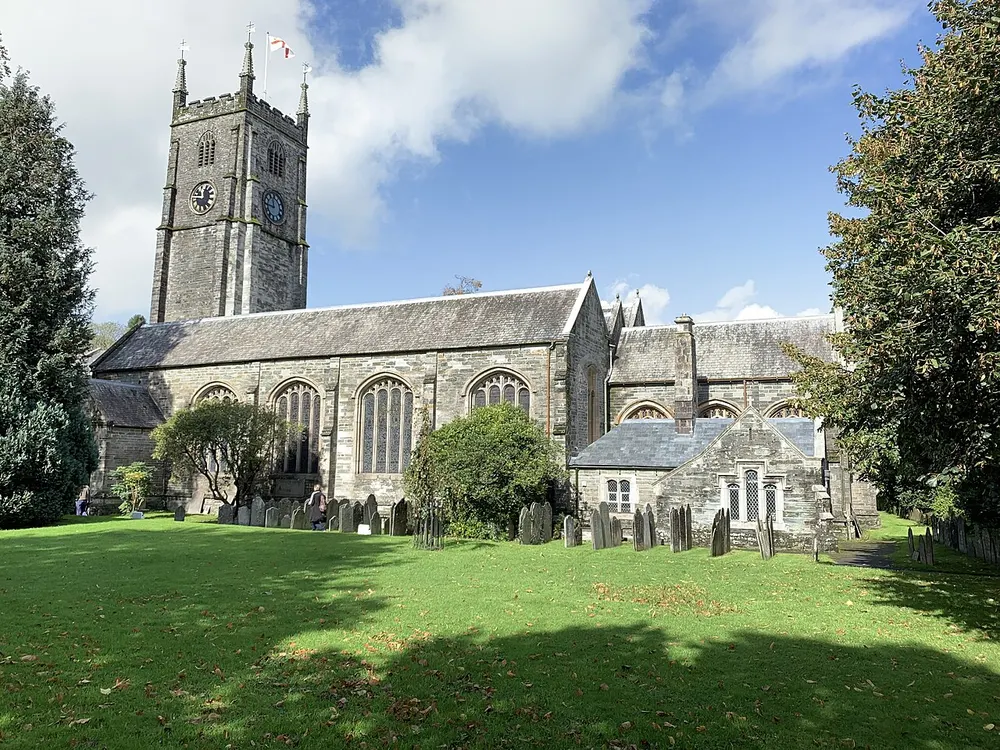 St Eustachius' Church, Tavistock, the local landmark of PL19
