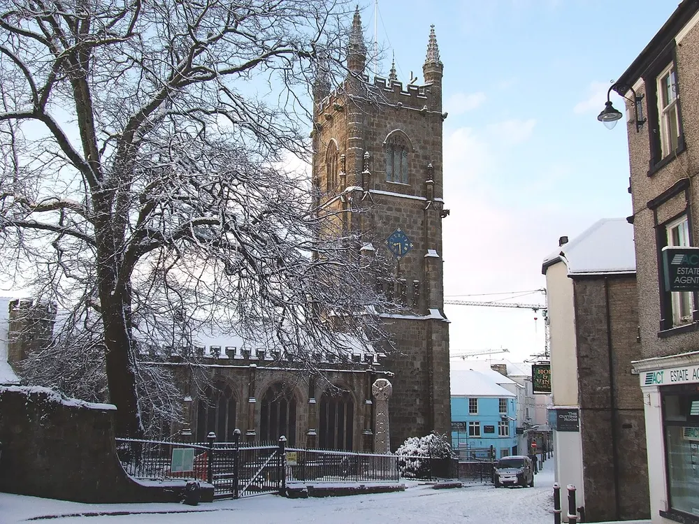 Holy Trinity Church, St Austell, the local landmark of PL25