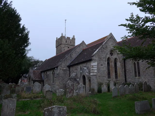All Saints' Church, Freshwater, the local landmark of PO40