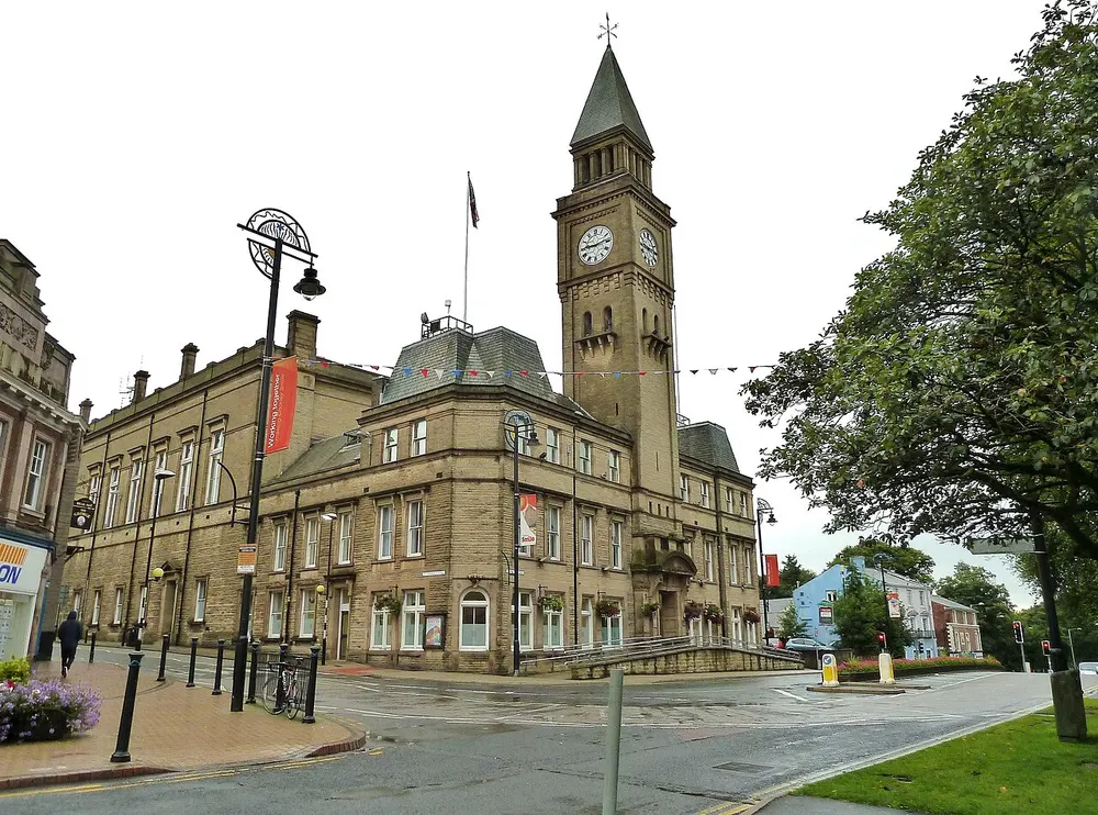 Chorley Town Hall, the local landmark of PR7