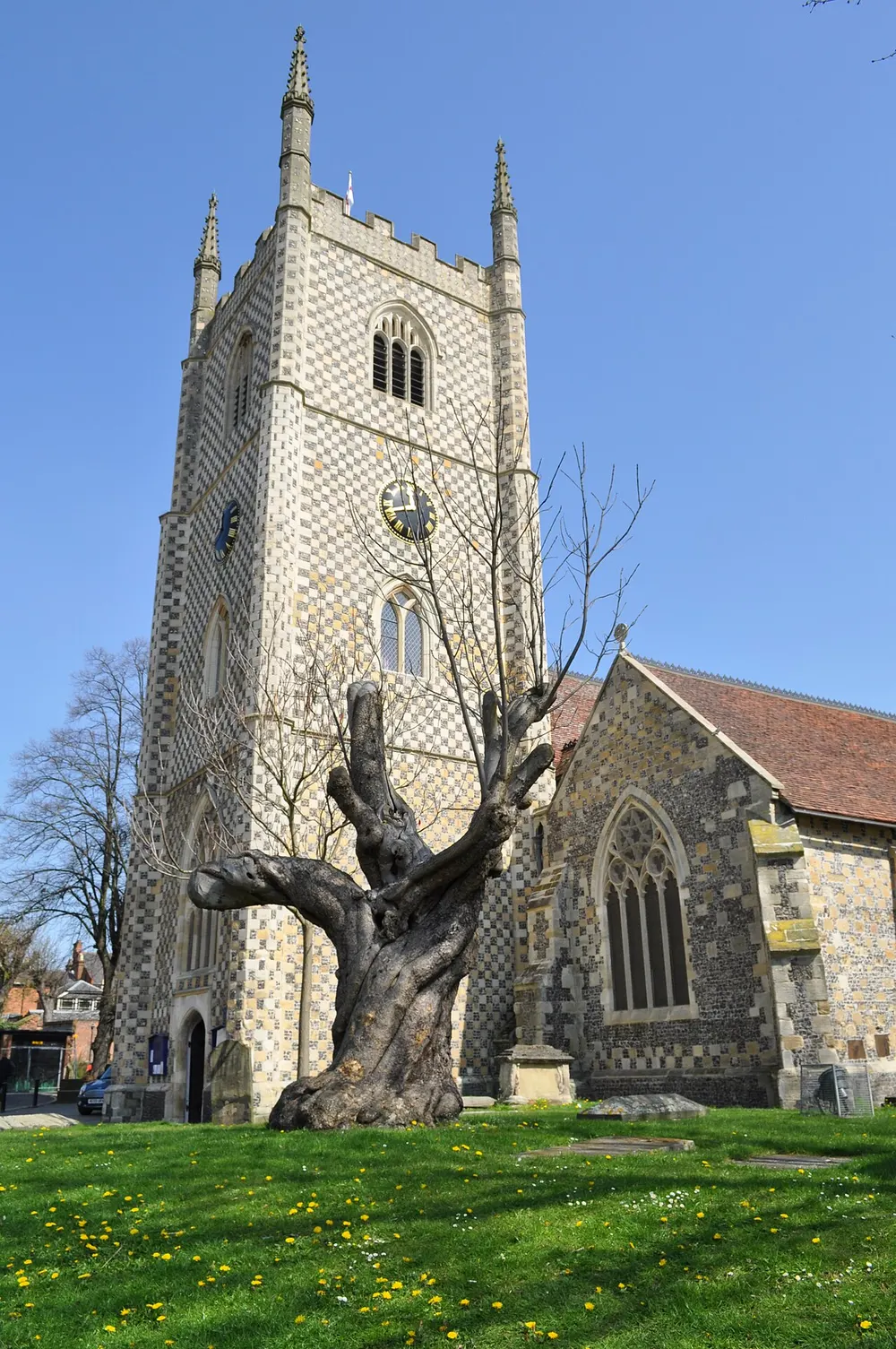 Reading Minster, the local landmark of RG1