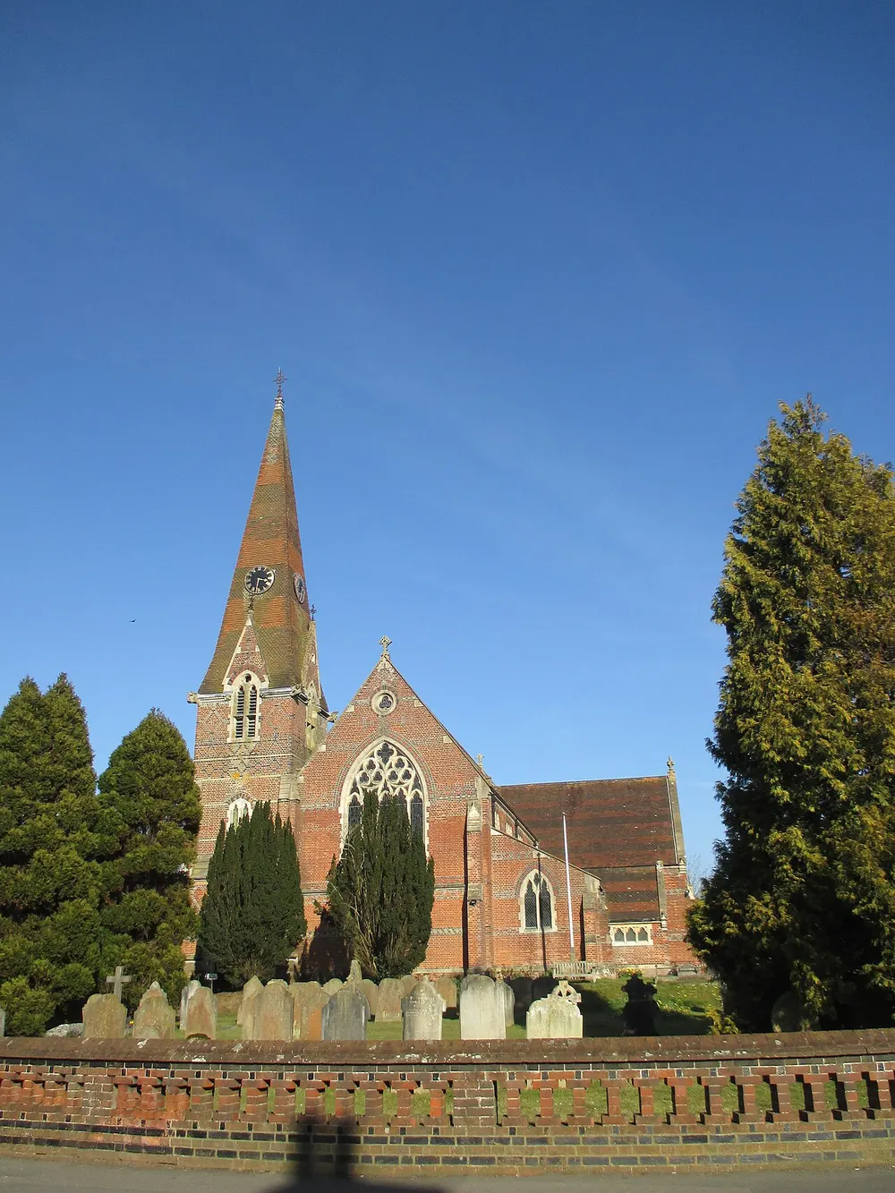 St John the Evangelist's Church, Burgess Hill, the local landmark of RH15