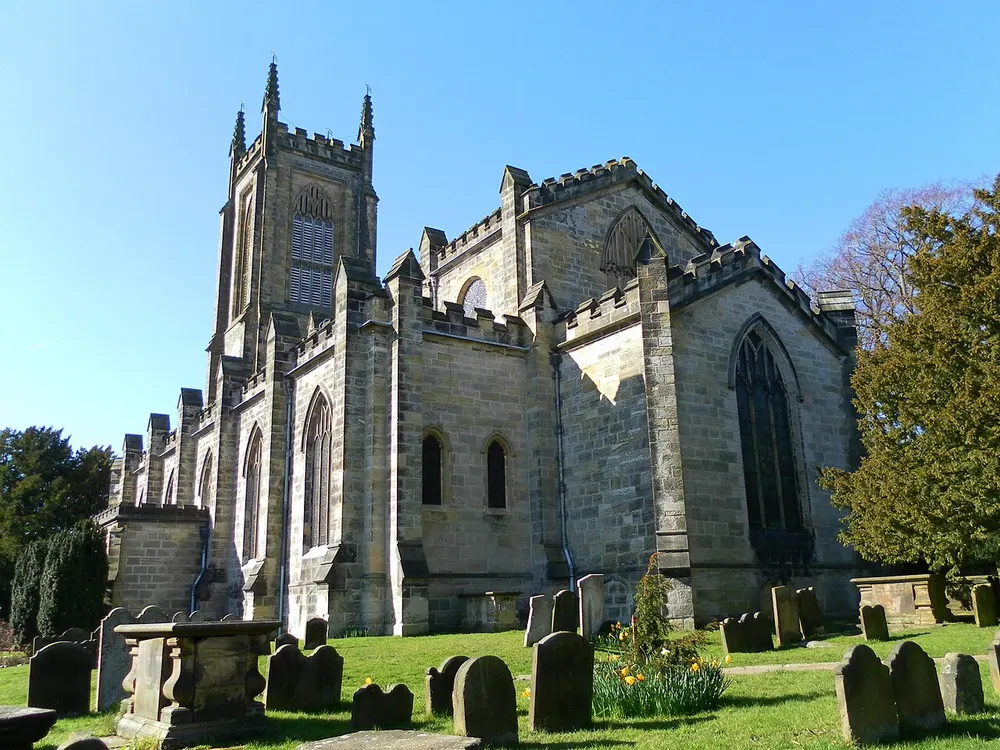St Swithun's Church, East Grinstead, the local landmark of RH19