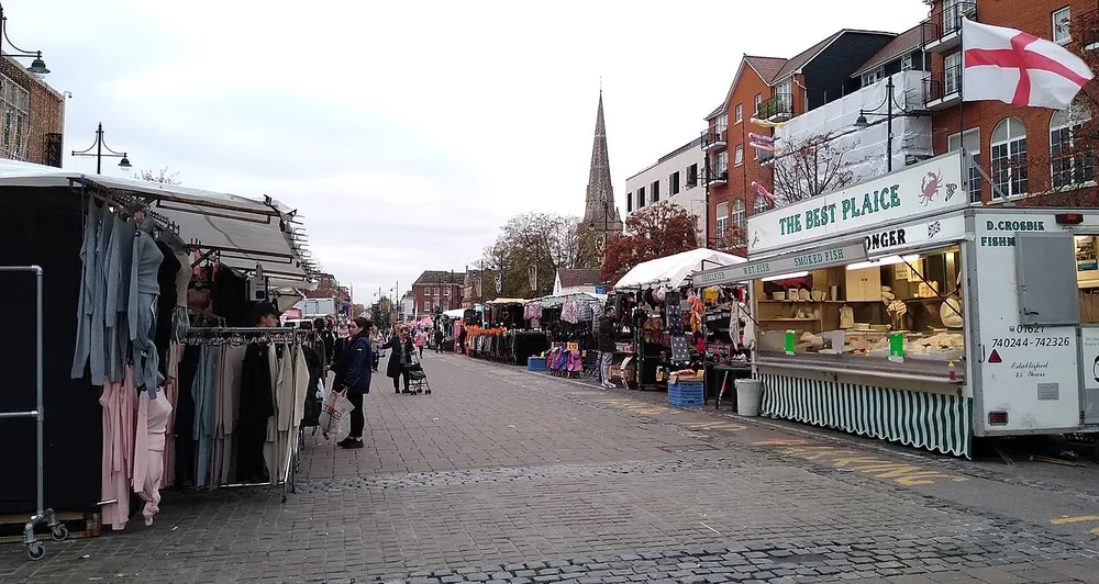 Romford Market, the local landmark of RM1