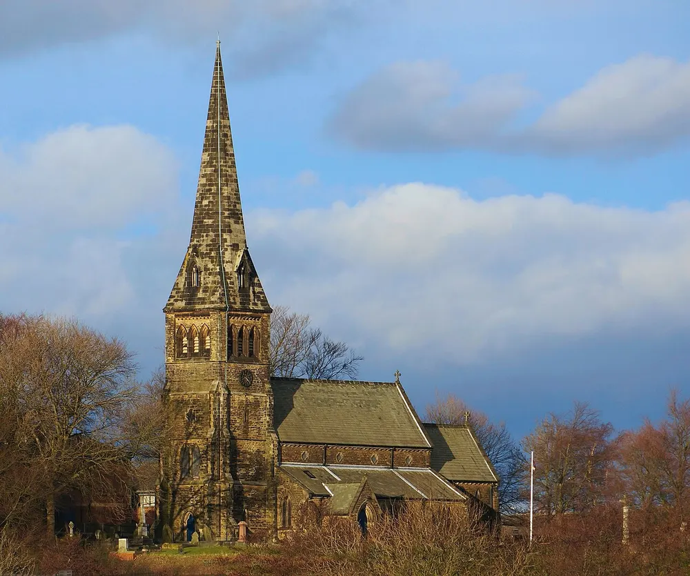 St Bartholomew's Church, Clay Cross, the local landmark of S45