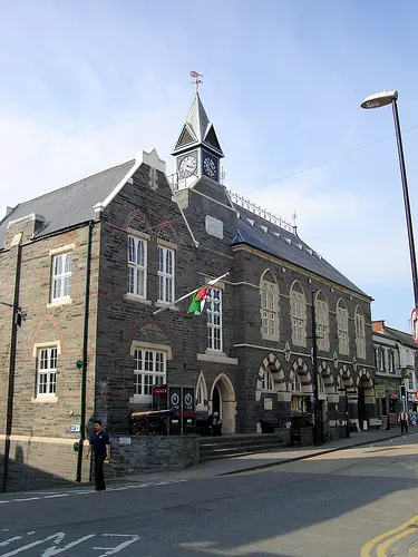Cardigan Guildhall, the local landmark of SA43