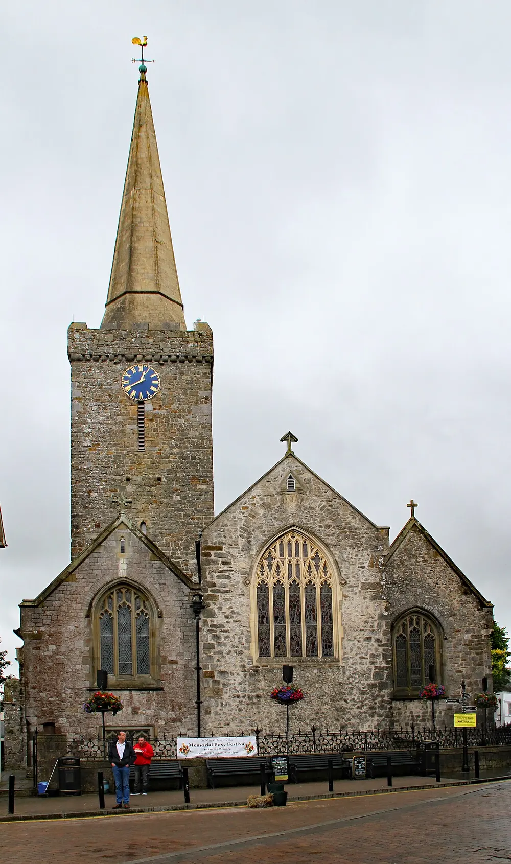 St Mary's Church, Tenby, the local landmark of SA70